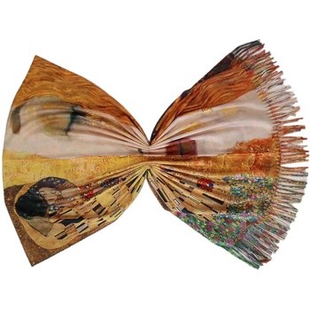 Image 1 of Двулицев дамски шал с картините на Густав Климт