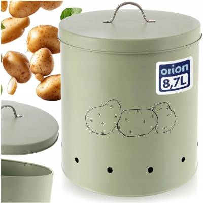 ORION 127909 Greenish Skladovacia dóza na zemiaky plechová 22,5 cm
