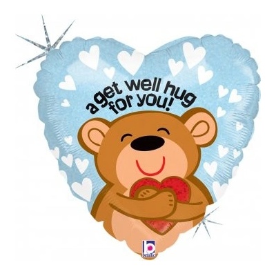 GRABO fóliový balónek Big Hug For You srdce 18" 46cm nafukovací