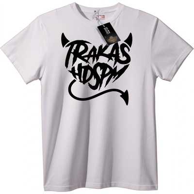 NOONEBRAND Тениска Trakas Hop калиграма - L, White