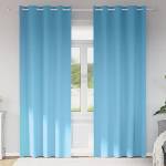 Pure Line Home Плътни завеси в цвят небесносиньо с метални халки, 2 бр. , 140 x 245 см