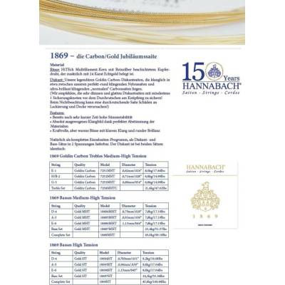Hannabach série 1869 Carbon/Gold MHT MHT 1869MHT