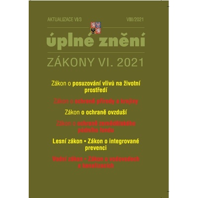 Aktualizace VI/3 - Zákon o posuzování vlivů na životní prostředí - Poradce s.r.o.