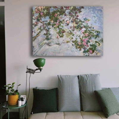 ASIR Obraz na plátně Claude Monet – Růžový keř