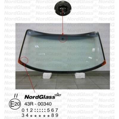 NordGlass Čelní sklo - zelené / šedý pruh ASNG 8537AGNGY