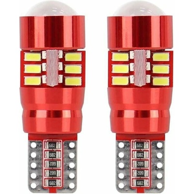 LED AMIO CANBUS 27SMD 3014 T10e (W5W) bílá 12V / 24V sada - 2 ks. – Sleviste.cz