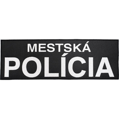 NAVYS Nášivka MESTSKÁ POLÍCIA velká velcro ČERNÁ