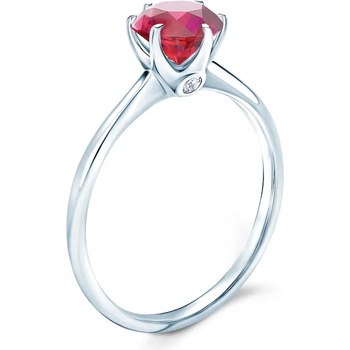 Image 1 of SAVICKI Годежен пръстен The Journey: бяло злато, рубин