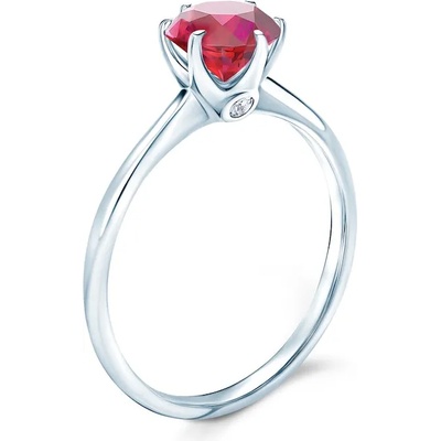 SAVICKI Годежен пръстен The Journey: бяло злато, рубин