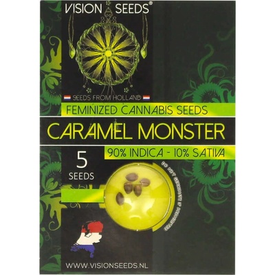 Vision Seeds Caramel Monster semienka neobsahujú THC 3 ks