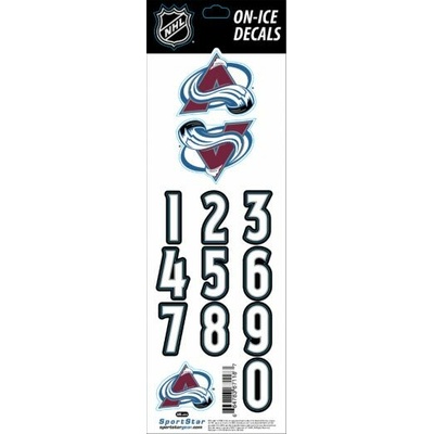Sportstape ALL IN ONE HELMET DECALS - COLORADO AVALANCHE - DARK HELMET