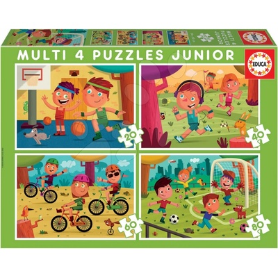 Educa Multi 4 Junior Sport 20-40-60-80 dielov