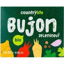 Country Life Bio Bujon zeleninový kostky 66 g