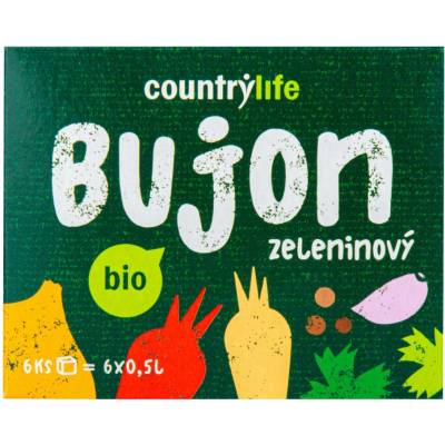 Country Life Bio Bujon zeleninový kostky 66 g – Zbozi.Blesk.cz