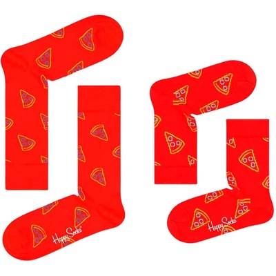 Чорапи Happy socks Mini & Me Pizza socks 2 pairs - Red (Multicolor)