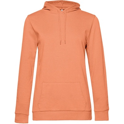 B&C dámska mikina s kapucňou WW04W Melon Orange