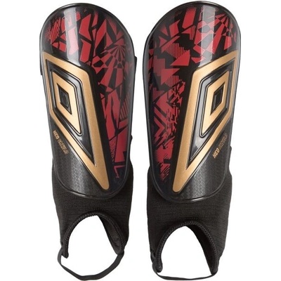 Umbro NEO SHIELD GUARD W/SOCK černá Vínová Zlatá – Zboží Dáma