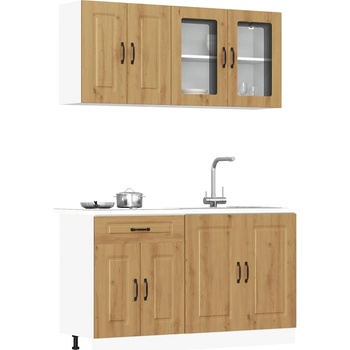 vidaXL Комплект кухненски шкафове от 4 части Kalmar, инженерно дърво (3314860)