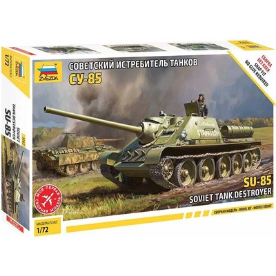 Zvezda Soviet tank destroyer SU-85 1:72