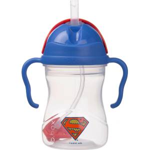 b.box Бебешка чаша със сламка b. box - Superman, 240 ml (BX1437)