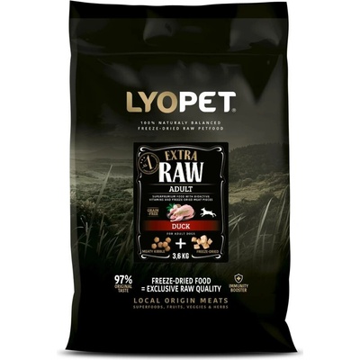 Lyopet Extra Raw Adult Duck 3 x 3,6 kg