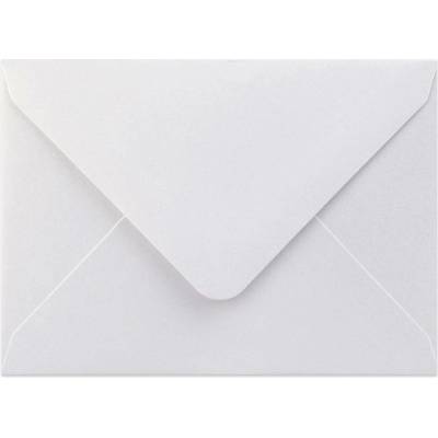 Perleťové obálky - 82 x 113 mm (C7) - Bílá