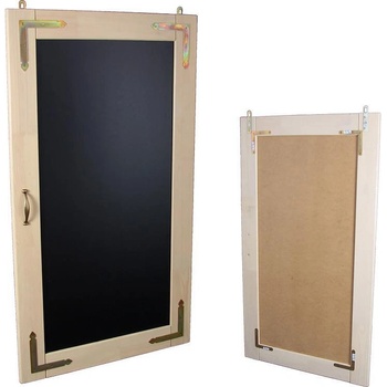 Image 1 of Дървен дисплей за клиенти с орнаменти 116 х 65 см натурален цвят 773435