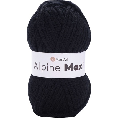 YARNART Alpine Maxi 661 Black Плетива прежда (Alpine Maxi 661)