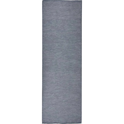 vidaXL Градински плоскотъкан килим, 80x250 см, син (340793)