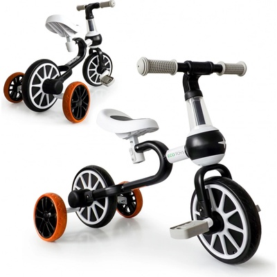 EcoToys Trojkolesový bicykel 4v1 čierno biely