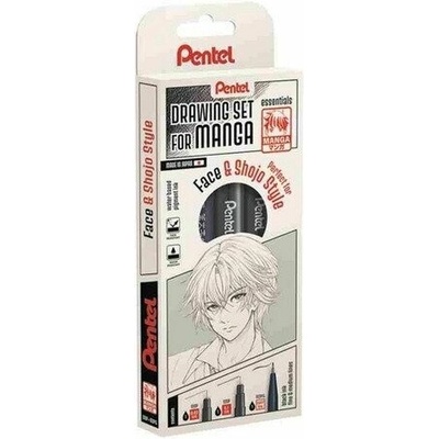 Sada popisovačů pro MANGA Pentel Face&Shojo Style