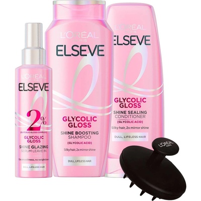 L'Oréal L'Oréal Elseve Комплект Glycolic Gloss - Шампоан, Балсам и Серум, 400 + 200 + 150 ml