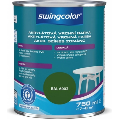 Swingcolor Farebný email 0,75 l listovo zelená