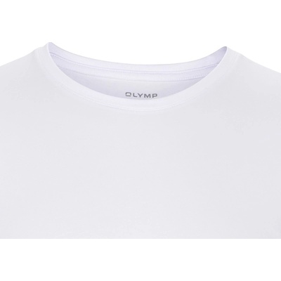 Olymp Level Five elastické body fit tričko s krátkým rukávem kulatý výstřih bílé