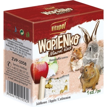 Vitapol Калциев блок с вкус на ябълка за гризачи, 40 г