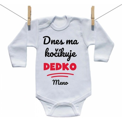 Boodyy Body s dlhým rukávom Dnes ma kočíkuje dedko