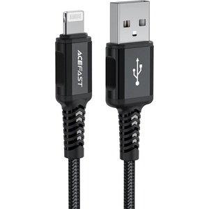 ACEFAST Кабел за зареждане Acefast MFI от USB към Lightning, 1.8m, 2.4А, Черен (6974316281313)