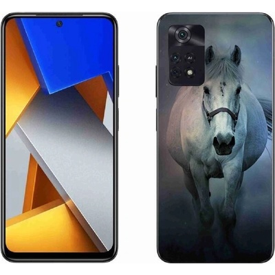 Pouzdro mmCase Gelové Xiaomi Poco M4 Pro 4G - běžící bílý kůň
