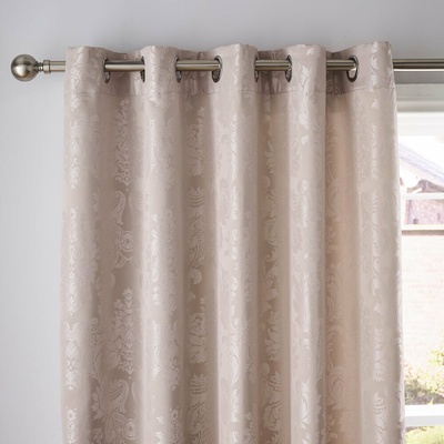 Béžové damaškové závesy v súprave 2 ks 168x183 cm Damask Jacquard – Catherine Lansfield