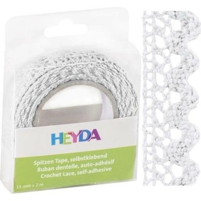 Krajka samolepící HEYDA - bílá