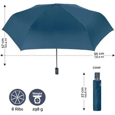 Компактен автоматичен Open-Close чадър Perletti Technology 21668