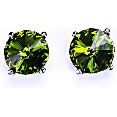 Čištín na šroubek s krystaly Swarovski Rivoli Olivín NŠ 1188