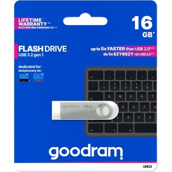 Image 1 of GOODRAM UNO3 16GB USB 3.2 Gen1 (UNO3-0160S0R11)
