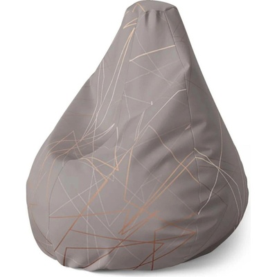 Sablio Sedací vak Pear Trojúhelníková abstrakce 70 x 95 x 15 cm