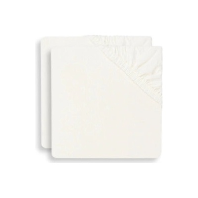 jollein Prostěradlo Jersey 2-pack slonové kost 60x120