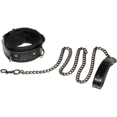 SuperLove Matrix Leather Collar & Leash