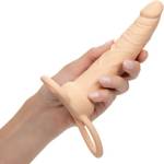 CalExotics Вибриращо анално дилдо с пенис пръстен Dual Penetrator