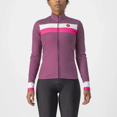 Castelli Volare W LS Cyclamen/White-Pink-Fluo