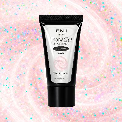 Enii Nails Ceramic 25 Glitch Poly gel v tubě 30 ml