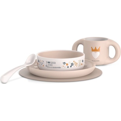 Suavinex Wonderland Toddler Feeding Set Pink сет за хранене 6 m+